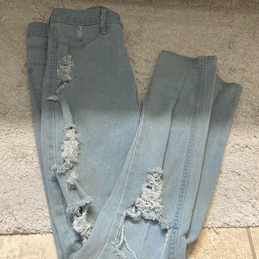 H&M Distressed Skinny 👖 Jeans! Size 27 - Picture 8 of 10